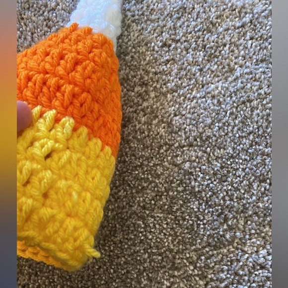 Newborn Candy Corn crochet knitted outfit costume snuggle pictures Baby clothes - Picture 7 of 12